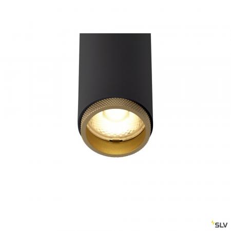 SLV 1008456 GRIP! S, 48V Pendelleuchte, Pendellänge 200 cm, 2700 K, 29°, DALI, schwarz / gold