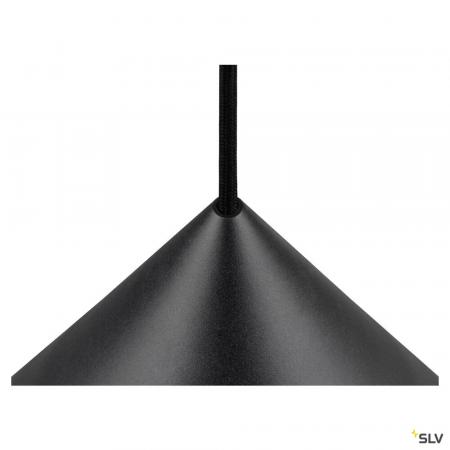 SLV 1008503 MAGICO 38, Pendelleuchte, E27, Pendellänge 180 cm, 1x max. 10 W, matt schwarz