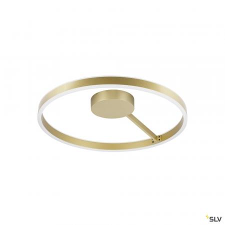 SLV 1008548 ONE, Wand- und Deckenaufbauleuchte, rund, 2700/3000 K, 23 W, PHASE, 130°, messing