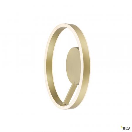 SLV 1008551 ONE, Wand- und Deckenaufbauleuchte, rund, 2700/3000 K, 14 W, DALI, Touch, 130°, messing