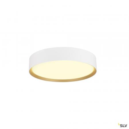 SLV 1008579 DECONA 30, Deckenaufbauleuchte, rund, 2700/3000 K, 18 W, PHASE, weiß / gold