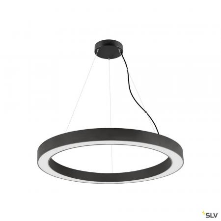SLV 1008593 MEDO® RING 90, Pendelleuchte, Pendellänge 300 cm, 3000/4000 K, 110°, DALI, Touch, schwarz