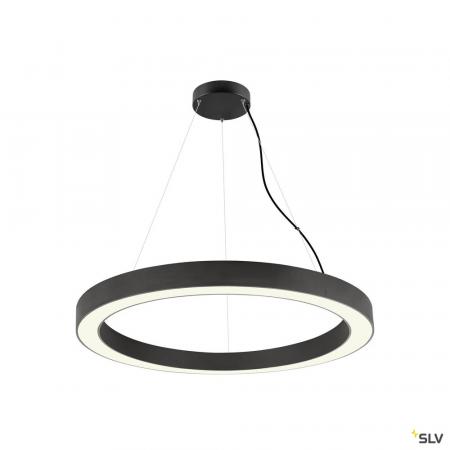 SLV 1008593 MEDO® RING 90, Pendelleuchte, Pendellänge 300 cm, 3000/4000 K, 110°, DALI, Touch, schwarz