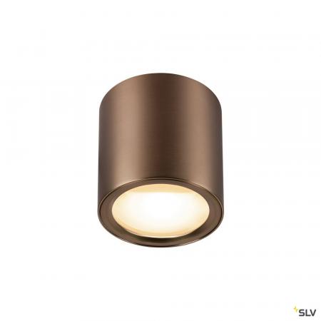 SLV 1008620 OCULUS, Deckenaufbauleuchte, rund, 2000-3000 K, 11 W, Dim-to-Warm, PHASE, 100°, dunkel kupfer