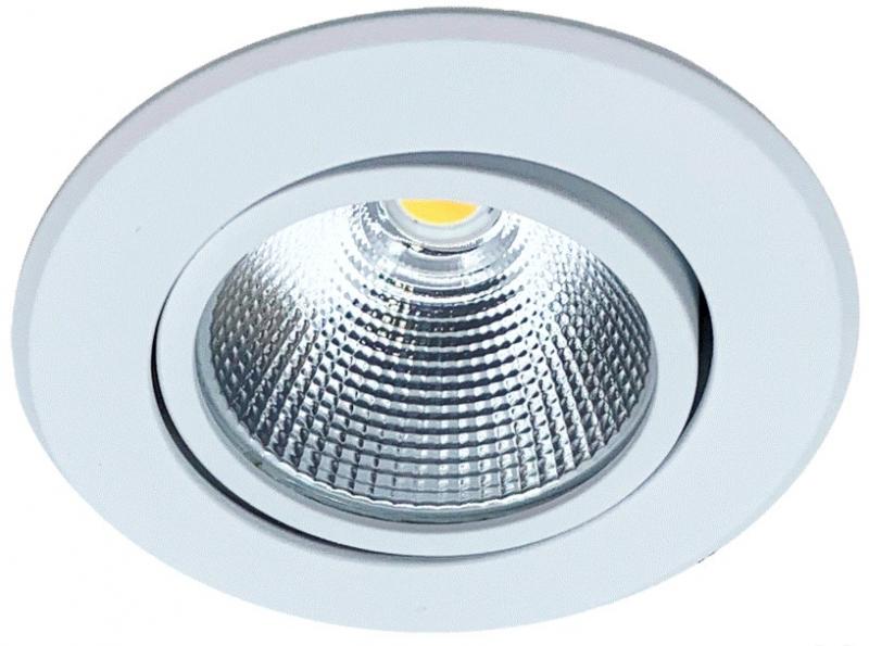 MOBILUX LED-Einbaustrahler schwenkbar MOBiDIM COB CLASSIC 9W R 3000K weiß