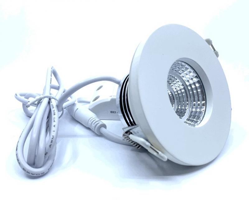 Mobilux Runde LED-Einbauleuchte MOBiDIM COB CLASSIC IP65 9W R 3000K 45° weiß