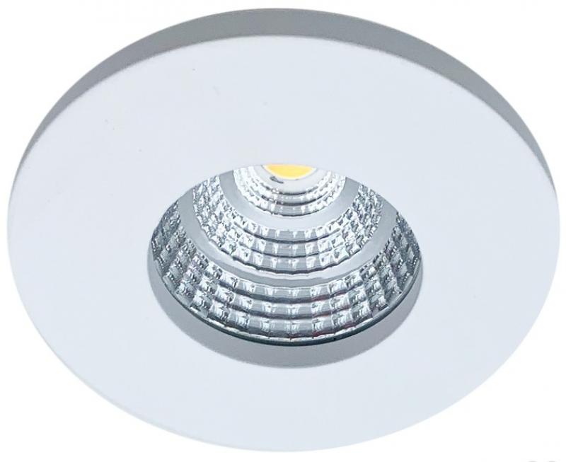 Mobilux Runde LED-Einbauleuchte MOBiDIM COB CLASSIC IP65 9W R 3000K 45° weiß