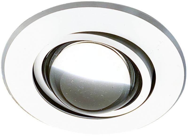 MOBILUX LED-Glaslinsen Einbaustrahler MOBiDIM COB COLOR R 9W Magenta/Rot/Gelb alu poliert
