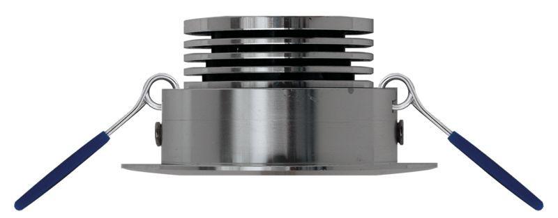 MOBILUX Schwenkbarer Einbaustrahler MOBiDIM COB CLASSIC R Ra>90 9W 2700K 45° alu gebürstet