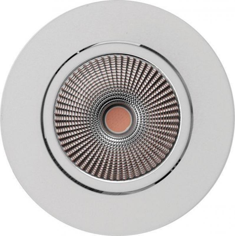 MOBILUX Schwenk- und dimmbarer Einbaustrahler MOBiDIM COB CLASSIC R 9W 927 45° weiß