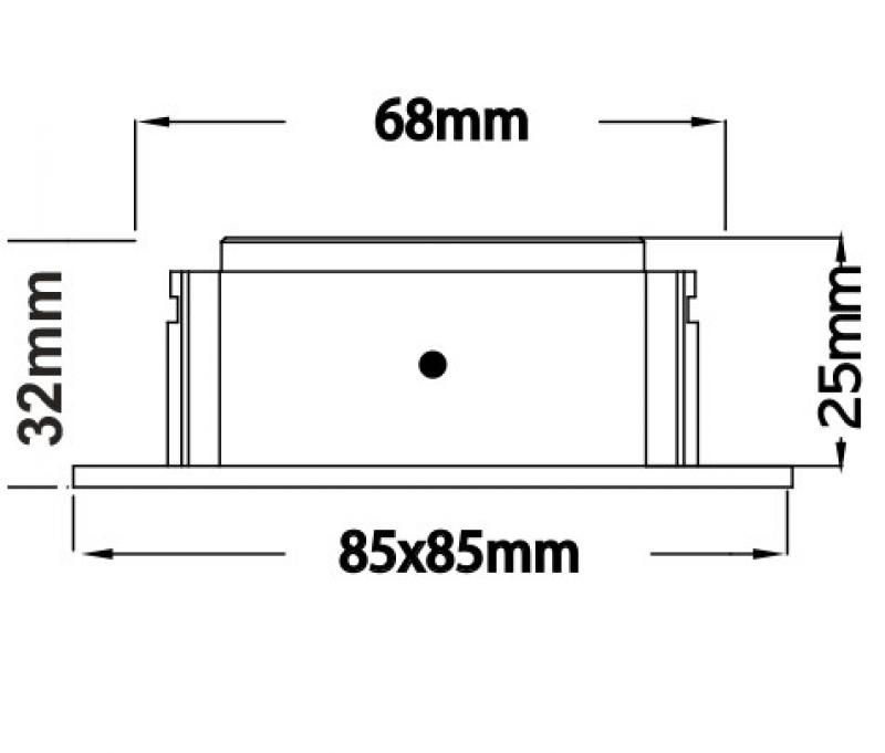 Mobilux LED-Badezimmer Einbaustrahler MOBiDIM COB SLIM IP65 Q 9W 830 60° weiß