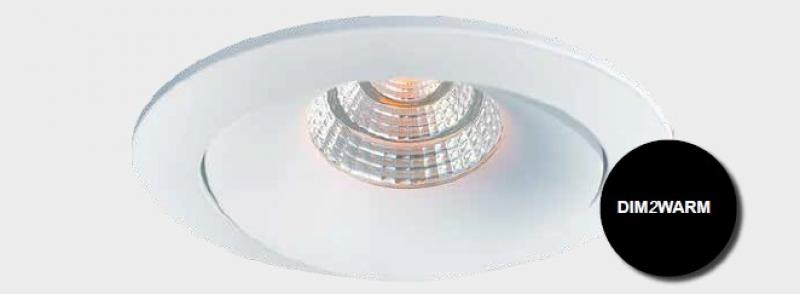 MOBILUX LED Einbaustrahler MOBiDIM COB STYLE Q 11,5W DIM-to-WARM 45° weiß