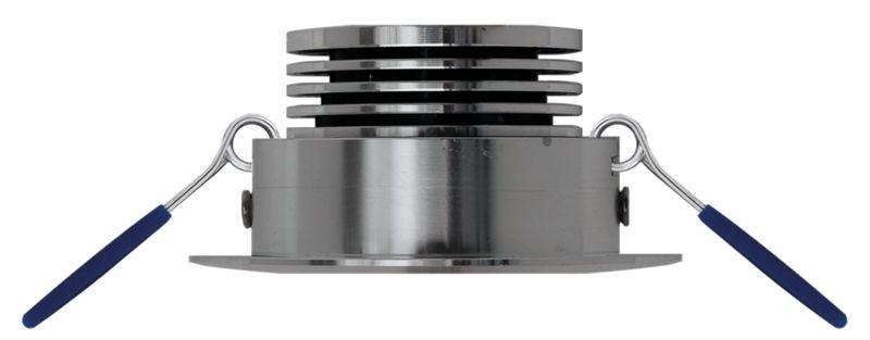 MOBILUX LED-Einbauleuchte MOBiDIM COB CLASSIC 9W Q 4000K alu gebürstet