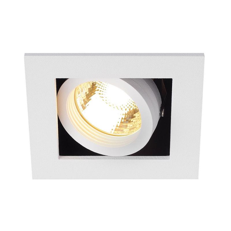 SLV 115511 KADUX 1 GU10 Downlight, eckig, mattweiss, max. 50W