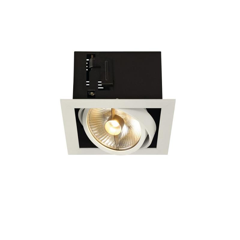 SLV 115541 KADUX 1 ES111 Downlight, eckig, mattweiss, max. 75W