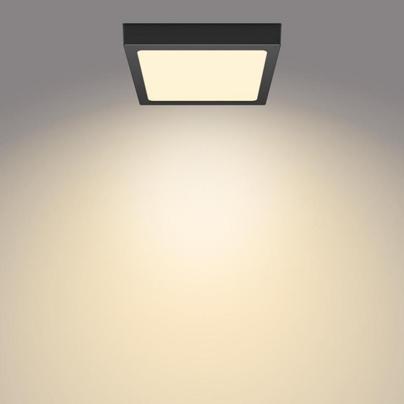 Philips Einbauspot Magneos Slim Surface eckig 12W schwarz 2700K warmweißes Licht