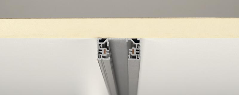 SLV 143012 1-Phasen Hochvoltschiene, Aufbauversion, silbergrau, 1m