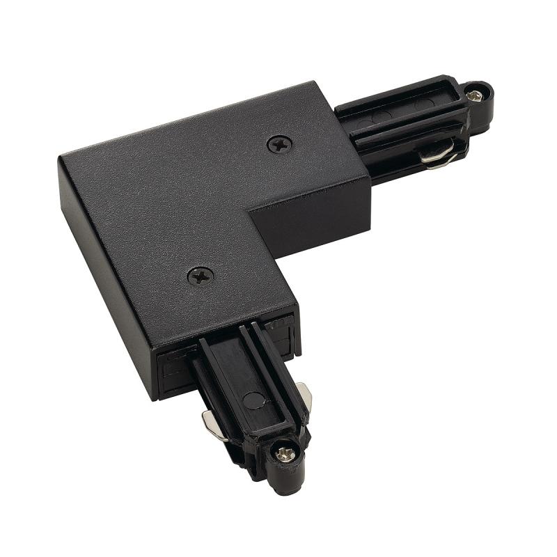SLV 143060 Eckverbinder für 1-Phasen HV-Stromschiene, Aufbauversion schwarz, Erde innen