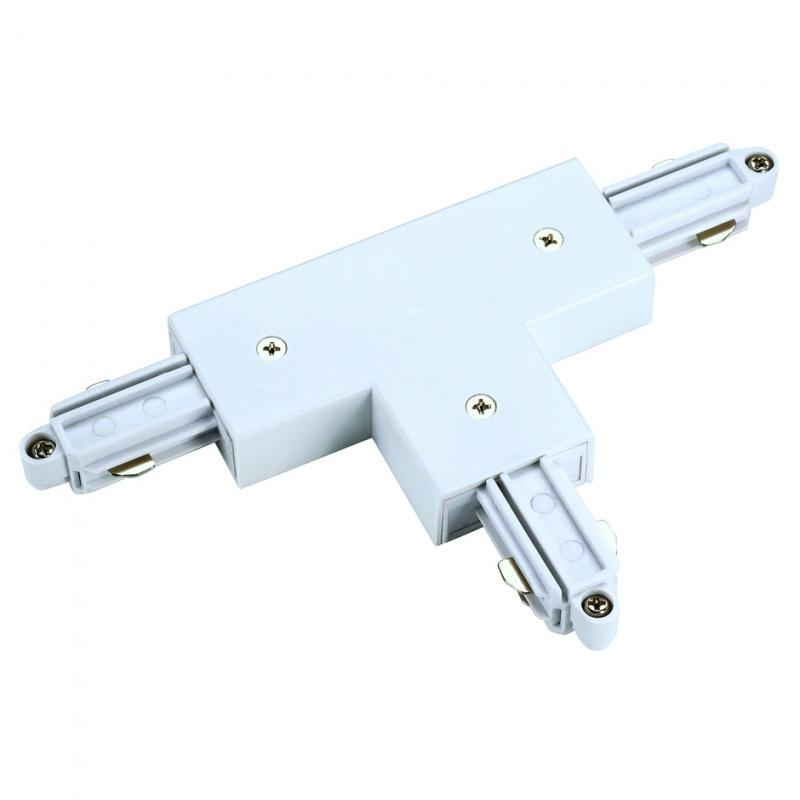 SLV 143081 T-Verbinder für 1-Phasen HV-Stromschiene, Aufbauversion weiss, Erde rechts