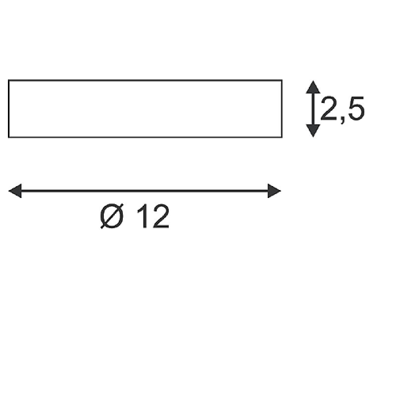 SLV 143381 Deckenrosette für 1P.-Adapter, weiss