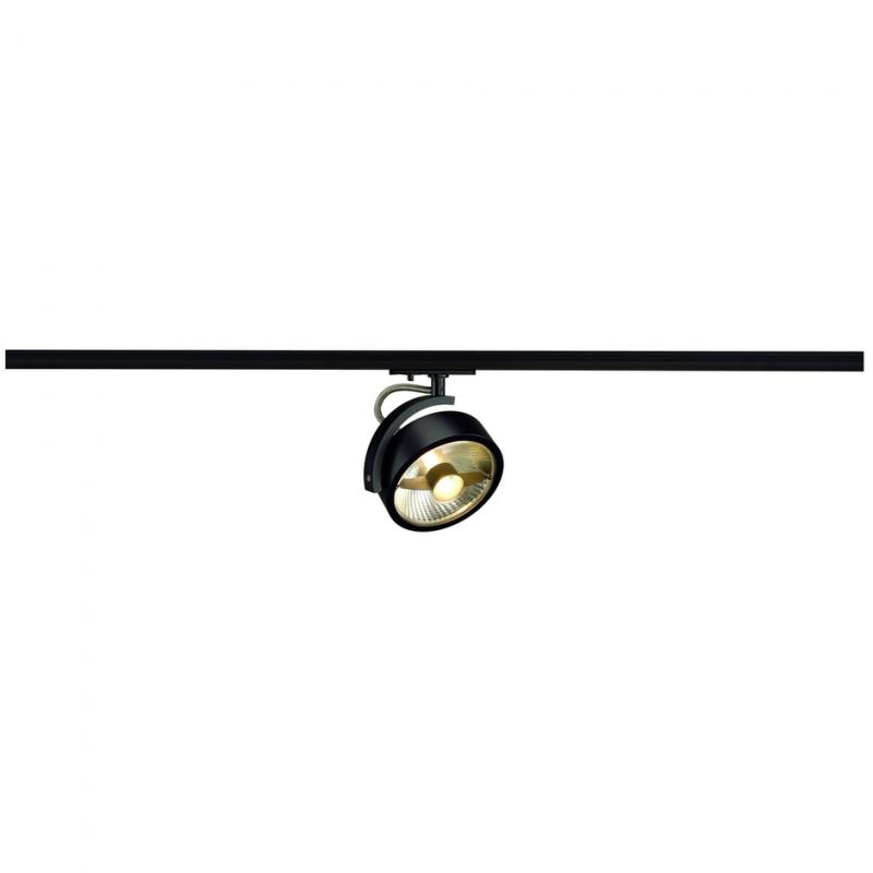 SLV 143540 KALU TRACK QPAR111 Leuchtenkopf, schwarz, inkl. 1P.-Adapter