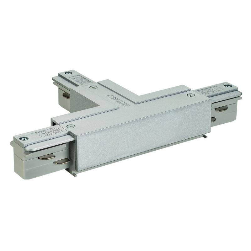 SLV 145634 EUTRAC T-Verbinder Erde links, silbergrau