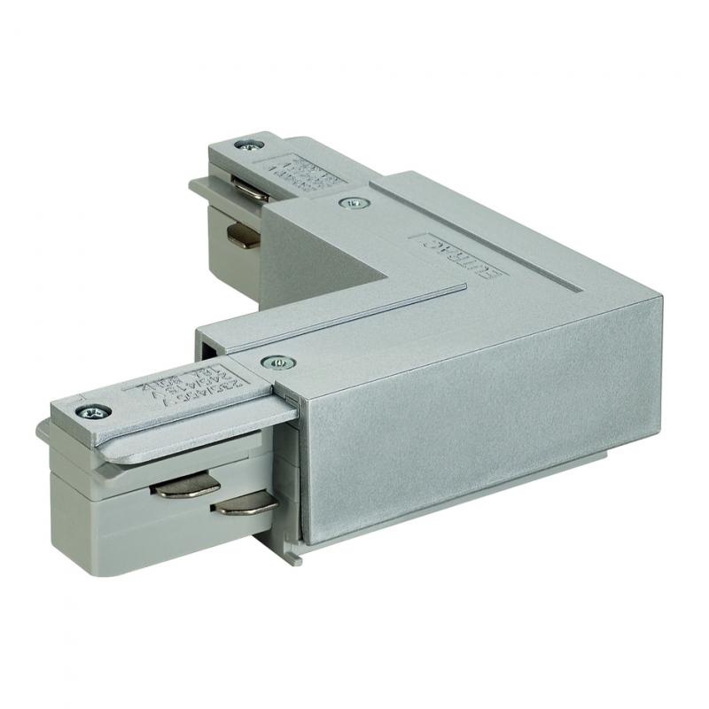 SLV 145684 EUTRAC L-Verbinder Erde innen, silbergrau