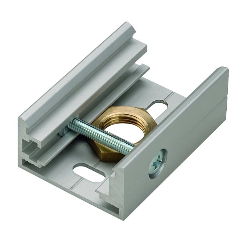 SLV 145734 EUTRAC Pendelclip für 3-Phasenstromschiene, silbergrau