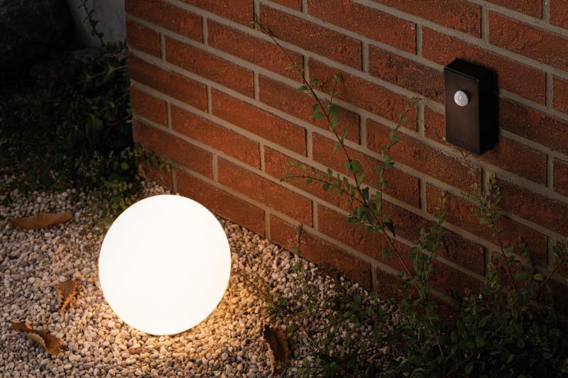 Paulmann Plug & Shine Funksteuerung mit Dämmerungssensor und Bewegungsmelder – ZigBee IP44 Anthrazit