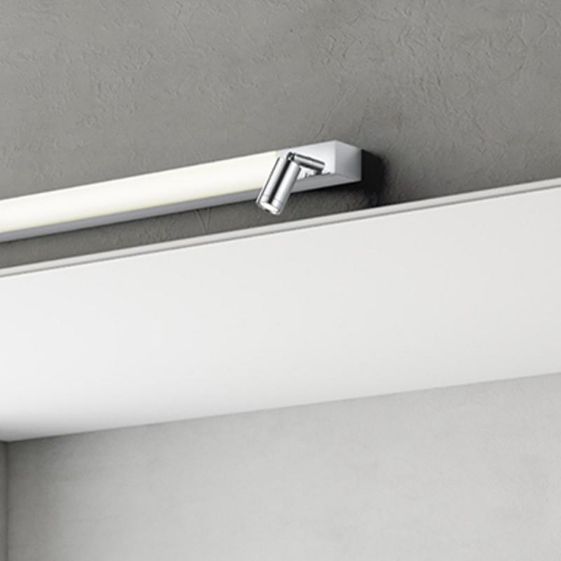 HELESTRA NERO LED Wand- und Spiegelleuchte 12 W 1150 lm 3000/4000 K Ra 90 230 V IP44 Chrom nicht dimmbar