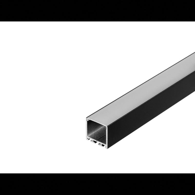 SLV 213610 GLENOS Profi-Profil 3030-100, mattschwarz, 1m