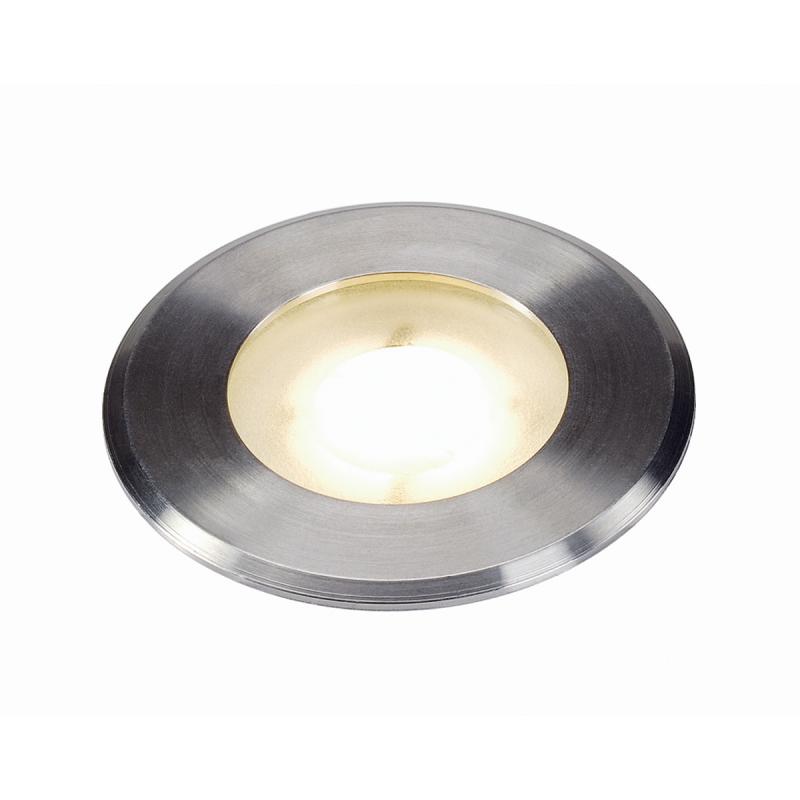 SLV 228412 DASAR FLAT 80 LED Bodeneinbauleuchte rund Edelstahl 3,5 W 3000 K IP67