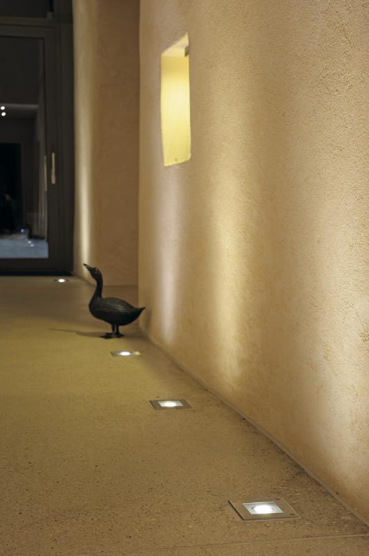 SLV 229374 DASAR SQUARE GU10, Bodeneinbaustrahler, Edelstahl 304, max. 35W, IP67