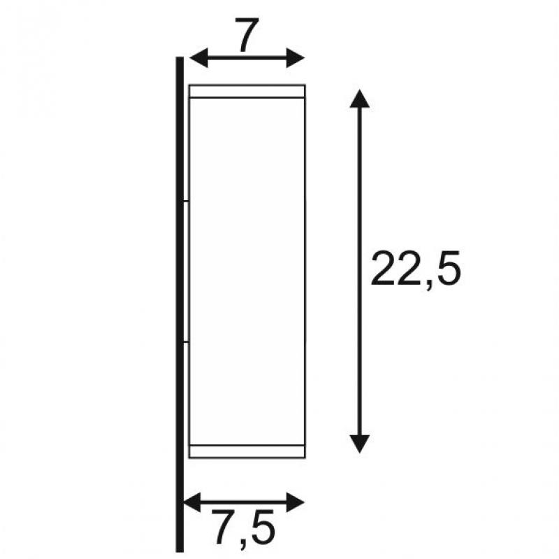 SLV 229535 THEO UP-DOWN OUT Außenwandleuchte IP44 eckig anthrazit