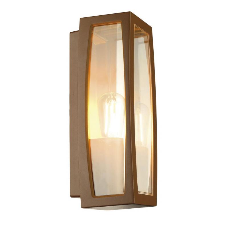 SLV 230657 MERIDIAN BOX Mediterrane Aussen Wandleuchte rost IP54
