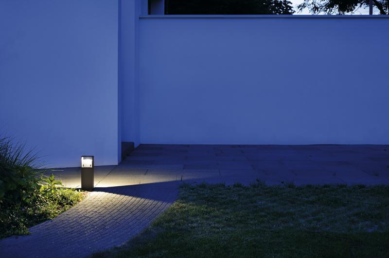 SLV 232115 LOGS 40cm hohe Wegeleuchte eckig anthrazit warmweisse LED