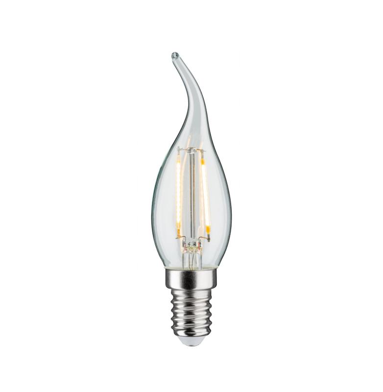 Paulmann E14 28686 LED Filament Winstoßlampe cosy 250lm 2.8W klar dimmbat warmweißes Licht