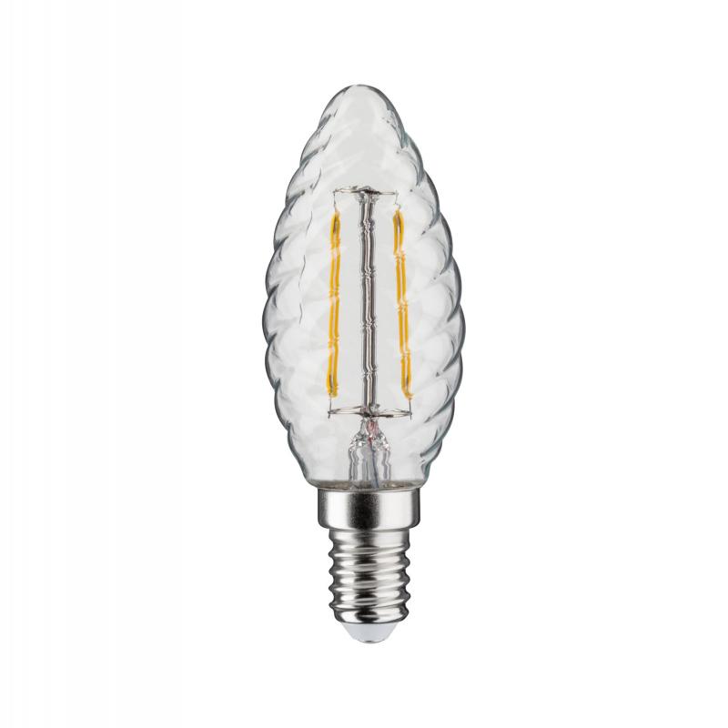 Paulmann 28707 LED Kerze gedreht E14 4.7W wie 40W klar 2700K warmes Licht