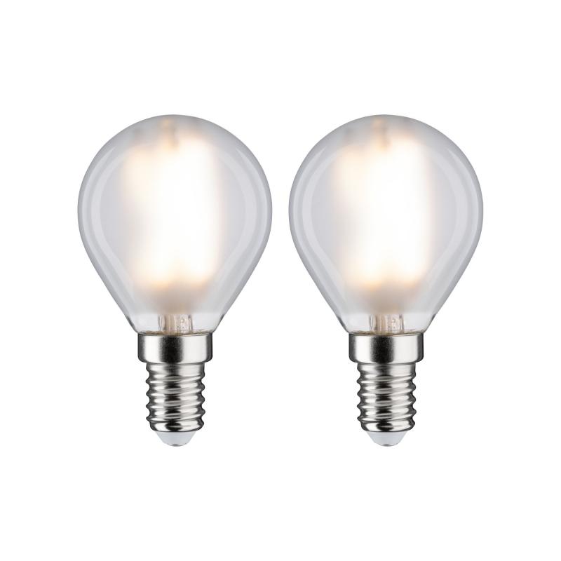 Paulmann 28789 LED Filament Tropfen E14 matt 4,5W wie 40W warmweißes Licht