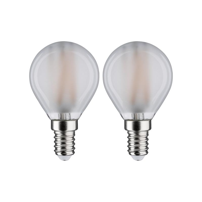 Paulmann 28789 LED Filament Tropfen E14 matt 4,5W wie 40W warmweißes Licht
