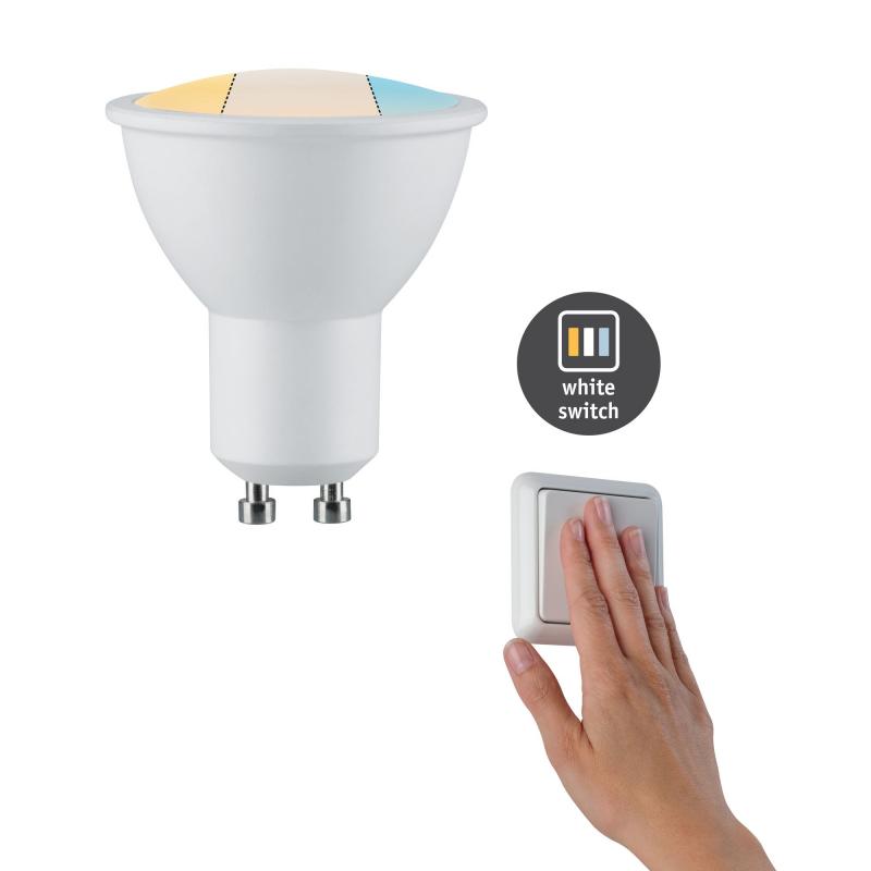 Paulmann 28797 LED GU10 470lm 2700K 5,9W white switch 230V