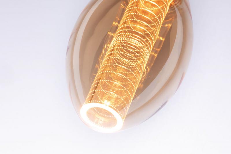 Paulmann 28828 LED Vintage Lampe InnerGlow Ring dimmbares extra warmes Licht  E27