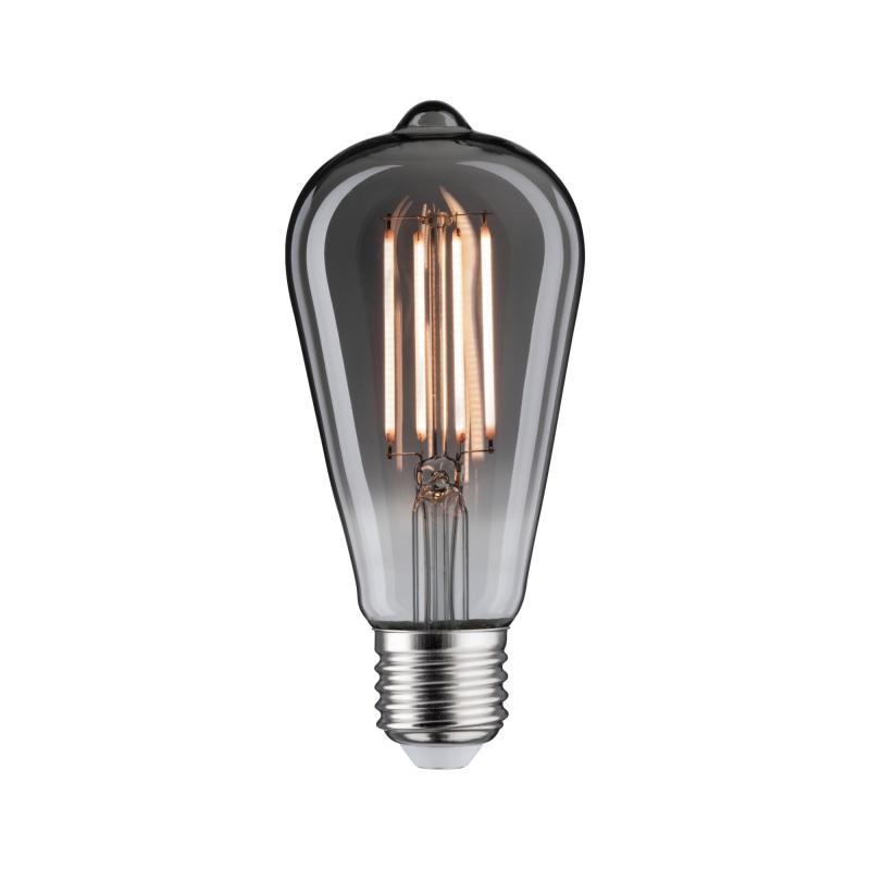 Paulmann 28864 Vintage dimmbare E27 retro LED Kolben Rustika Rauchglas 7,5W extra warmweiß