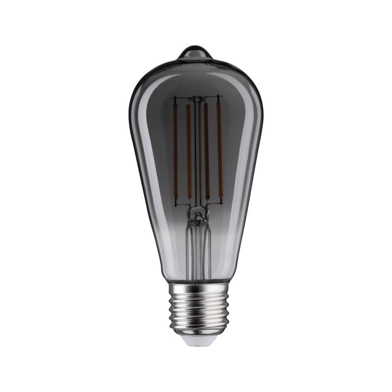 Paulmann 28864 Vintage dimmbare E27 retro LED Kolben Rustika Rauchglas 7,5W extra warmweiß