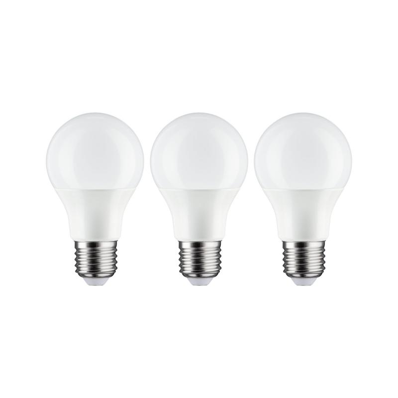Paulmann 28871 3er-Pack Standard LED Birne E27 8W warmweiß Opal