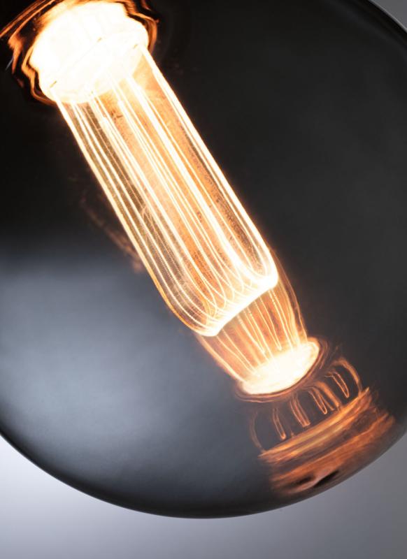 Paulmann 28876 Inner Glow Edition E27 retro vintage LED Globe Arc 3,5W extra warmweiß Rauchglas