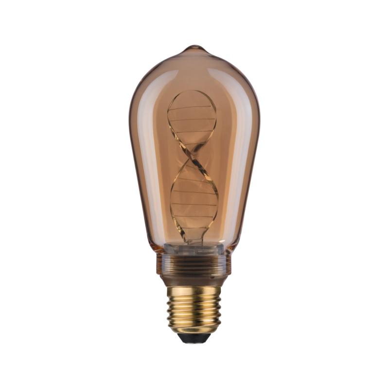 Paulmann 28885 Inner Glow Edition E27 retro vintage LED Kolben Helix 3,5W extra warmweiß  Gold