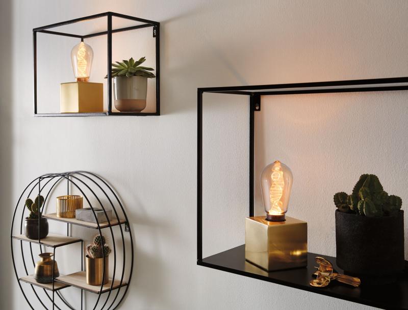 Paulmann 28885 Inner Glow Edition E27 retro vintage LED Kolben Helix 3,5W extra warmweiß  Gold