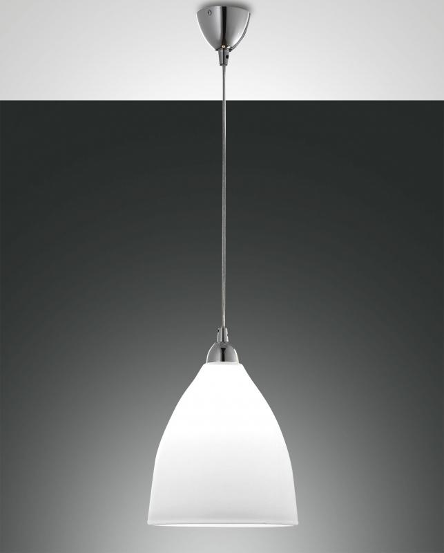 Glas Provenza Pendelleuchte in Weiss von Fabas Luce