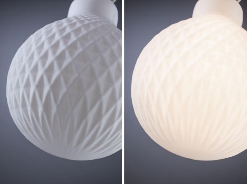 Paulmann 29077 White Lampion Filament 230V LED Globe G125 E27 400lm 4,3W 3000K dimmbar Weiß